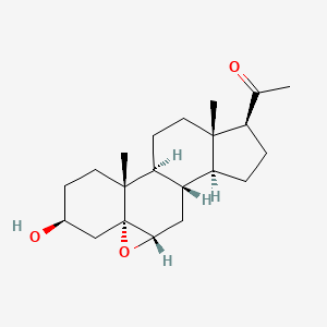 molecular formula C21H32O3 B13731284 5alpha,6alpha-Epoxy-3beta-hydroxypregnan-20-one CAS No. 2193-00-2