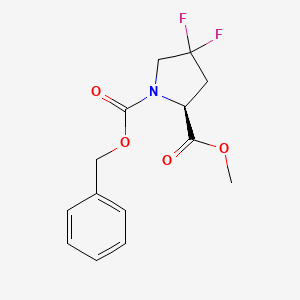 (S)-1-benzyl 2-methyl 4,4-difluoropyrrolidine-1,2-dicarboxylate