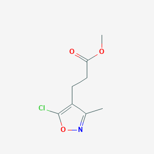 Methyl 3-(5-chloro-3-methyl-1,2-oxazol-4-yl)propanoate