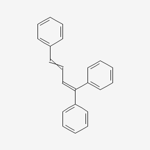 molecular formula C22H18 B13731357 [(3E)-1,4-diphenyl-buta-1,3-dienyl]-benzene CAS No. 18720-11-1