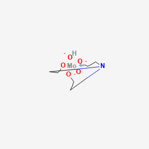 molecular formula C6H13MoNO5 B13731367 Hydroxy((2,2',2''-nitrilotris(ethanolato))(3-)-N,O,O',O'')oxomolybdenum CAS No. 19663-15-1