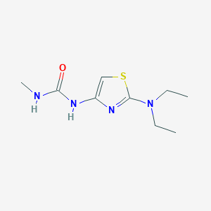 molecular formula C9H16N4OS B13731376 1-(2-(Diethylamino)thiazol-4-yl)-3-methylurea 