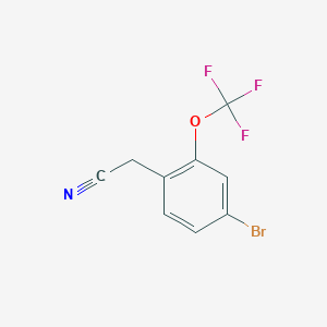 4-Bromo-2-(trifluoromethoxyphenyl)acetonitirle