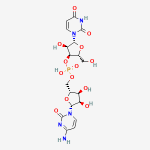 molecular formula C18H24N5O13P B13731436 B-D-Arabino-Cytidine, Uridylyl-(3'-5')-(9ci) CAS No. 3013-97-6