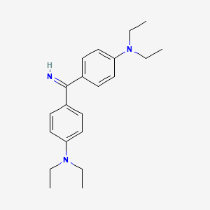 molecular formula C21H29N3 B13731504 4,4'-Carbonimidoylbis(N,N-diethylaniline) CAS No. 42450-16-8