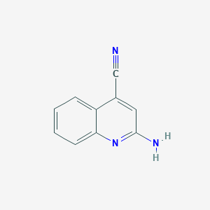 molecular formula C10H7N3 B1373151 2-Aminoquinoline-4-carbonitrile CAS No. 1232431-62-7