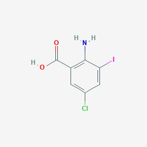molecular formula C7H5ClINO2 B1373154 2-Amino-5-chloro-3-iodobenzoic acid CAS No. 64724-23-8