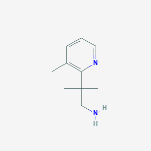 molecular formula C10H16N2 B1373155 2-Methyl-2-(3-methylpyridin-2-yl)propan-1-amine CAS No. 1232432-91-5