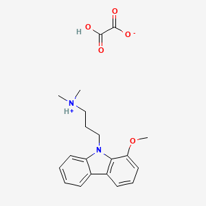 molecular formula C20H24N2O5 B13731587 Carbazole, 9-(3-dimethylaminopropyl)-1-methoxy-, oxalate CAS No. 41734-76-3