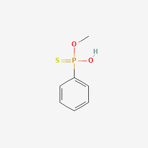 molecular formula C7H9O2PS B13731593 Phosphonothioic acid, phenyl-, O-methyl ester CAS No. 42976-67-0