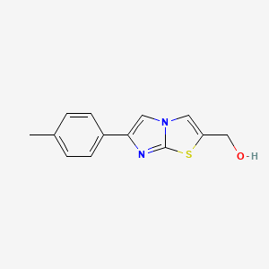 molecular formula C13H12N2OS B13731636 2-Hydroxymethyl-6-p-tolyl-imidazo[2,1-b]thiazole CAS No. 349481-27-2