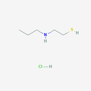molecular formula C5H14ClNS B13731649 Ethanethiol, 2-(propylamino)-, hydrochloride CAS No. 33744-35-3