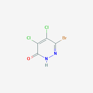 molecular formula C4HBrCl2N2O B1373165 6-Bromo-4,5-dichloro-3(2H)-pyridazinone CAS No. 933041-14-6