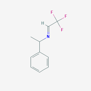 molecular formula C10H10F3N B13731690 N-(1-Phenylethyl)-2,2,2-trifluoroethaneimine 