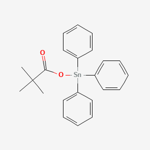 molecular formula C23H24O2Sn B13731710 Triphenyl(pivaloyloxy)stannane CAS No. 20451-90-5