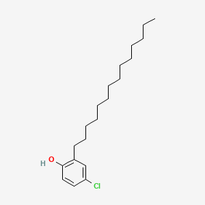 molecular formula C20H33ClO B13731725 4-Chloro-2-tetradecylphenol CAS No. 33899-46-6