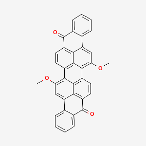 molecular formula C36H20O4 B13731728 6,15-Dimethoxybenzo(rst)phenanthro(10,1,2-cde)pentaphene-9,18-dione CAS No. 4430-55-1