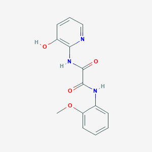 molecular formula C14H13N3O4 B13731739 N-(3-Hydroxypyridin-2-yl)-N'-(2-methoxyphenyl)oxamide 