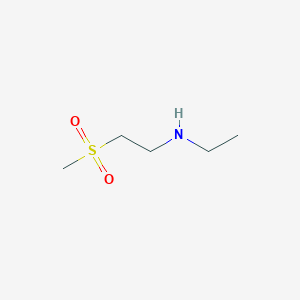 molecular formula C5H13NO2S B1373175 Ethyl(2-methanesulfonylethyl)amine CAS No. 1183893-79-9