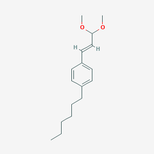 molecular formula C17H26O2 B13731771 Hexylcinnamic aldehyde dimethyl acetal CAS No. 29896-45-5