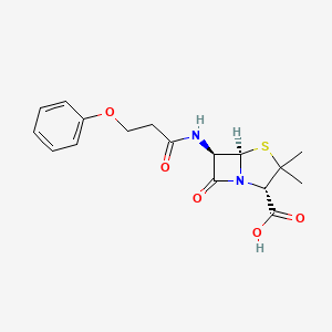 molecular formula C17H20N2O5S B13731798 Homophenoxymethylpenicillin CAS No. 1752-26-7