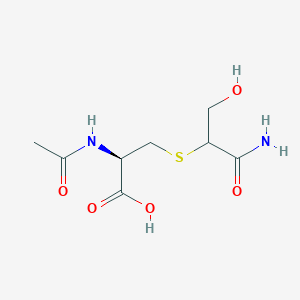 molecular formula C8H14N2O5S B1373182 N-Acetyl-S-(1-carbamoyl-2-hydroxyethyl)cysteine CAS No. 137698-09-0
