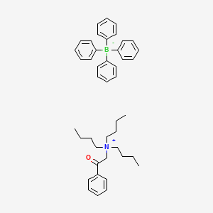 molecular formula C44H54BNO B13731825 N,N,N-Tributyl-N-phenacylammonium tetraphenylborate 