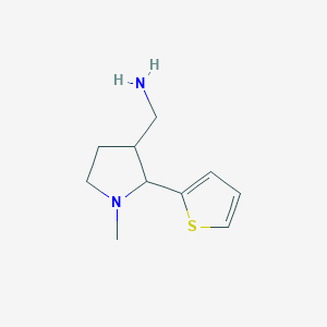 [1-Methyl-2-(thiophen-2-yl)pyrrolidin-3-yl]methanamine