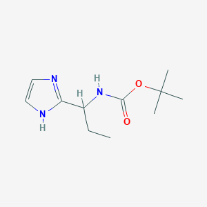 tert-butyl N-[1-(1H-imidazol-2-yl)propyl]carbamate