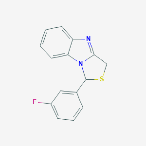 1H,3H-Thiazolo(3,4-a)benzimidazole, 1-(3-fluorophenyl)-