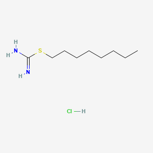 molecular formula C9H21ClN2S B13731906 Octylthiouronium chloride CAS No. 3544-29-4