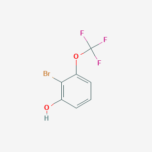 molecular formula C7H4BrF3O2 B1373192 2-Bromo-3-(trifluoromethoxy)phenol CAS No. 1392059-76-5