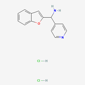 1-Benzofuran-2-yl(pyridin-4-yl)methanamine dihydrochloride