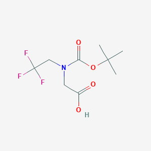2-{[(Tert-butoxy)carbonyl](2,2,2-trifluoroethyl)amino}acetic acid