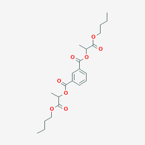 molecular formula C22H30O8 B13731977 Bis(1-butoxy-1-oxopropan-2-yl) benzene-1,3-dicarboxylate CAS No. 3353-37-5