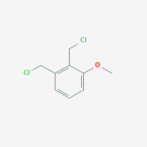 molecular formula C9H10Cl2O B1373200 Benzene, 1,2-bis(chloromethyl)-3-methoxy- CAS No. 90047-44-2