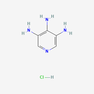 molecular formula C5H9ClN4 B13732048 Pyridine-3,4,5-triamine chloride CAS No. 30146-41-9