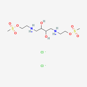 molecular formula C10H26Cl2N2O8S2 B13732053 Dimesylerythritol hydrochloride CAS No. 14255-70-0