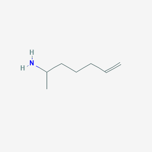 molecular formula C7H15N B1373209 Hept-6-en-2-amine CAS No. 196208-23-8