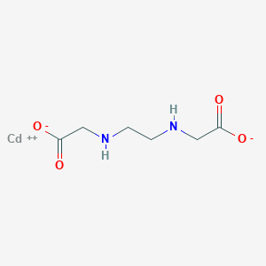 molecular formula C6H10CdN2O4 B13732096 Cadmium, ((N,N'-1,2-ethanediylbis(glycinato-kappaN,kappaO))(2-))-, (T-4)- CAS No. 29977-13-7