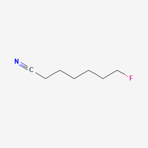 molecular formula C7H12FN B13732098 Heptanonitrile, 7-fluoro- CAS No. 334-44-1