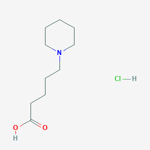 molecular formula C10H20ClNO2 B1373210 5-(Piperidin-1-yl)pentanoic acid hydrochloride CAS No. 49637-20-9