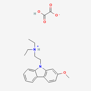 molecular formula C21H26N2O5 B13732105 Carbazole, 9-(2-diethylaminoethyl)-2-methoxy-, oxalate CAS No. 41734-78-5