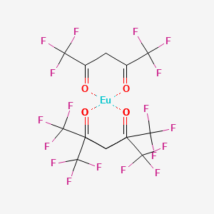 molecular formula C15H6EuF18O6 B13732108 Europium;1,1,1,5,5,5-hexafluoropentane-2,4-dione CAS No. 14592-81-5