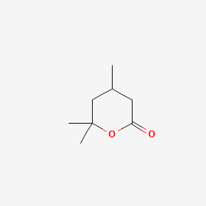molecular formula C8H14O2 B13732126 Tetrahydro-4,6,6-trimethyl-2H-pyran-2-one CAS No. 20628-36-8