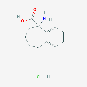 5-amino-6,7,8,9-tetrahydro-5H-benzo[7]annulene-5-carboxylic acid hydrochloride