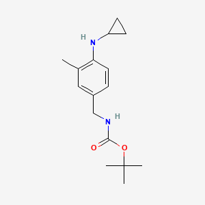 tert-butyl N-{[4-(cyclopropylamino)-3-methylphenyl]methyl}carbamate