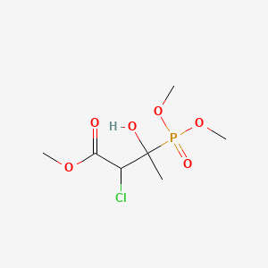 molecular formula C7H14ClO6P B13732240 Methyl 2-chloro-3-dimethoxyphosphoryl-3-hydroxybutanoate CAS No. 2096-66-4