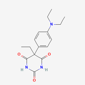 molecular formula C16H21N3O3 B13732265 5-(4-(Diethylamino)phenyl)-5-ethylbarbituric acid CAS No. 3038-25-3