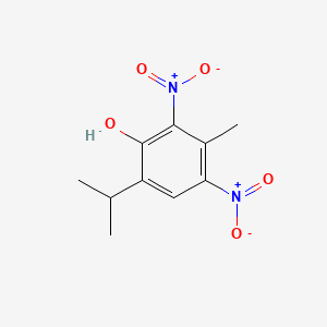 molecular formula C10H12N2O5 B13732276 2,6-Dinitrothymol CAS No. 303-21-9